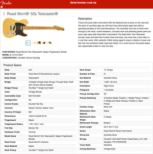 2019 Fender Road Worn Telecaster – Blonde – Classic '50s Style, Duncan Pickup Upgrade
