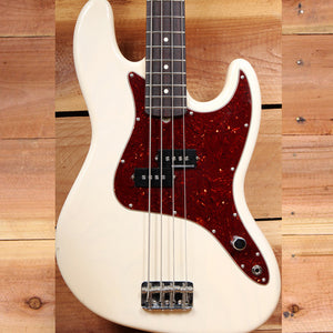 FENDER MARK HOPPUS JAZZ BASS Nice! White Precision Neck 20714