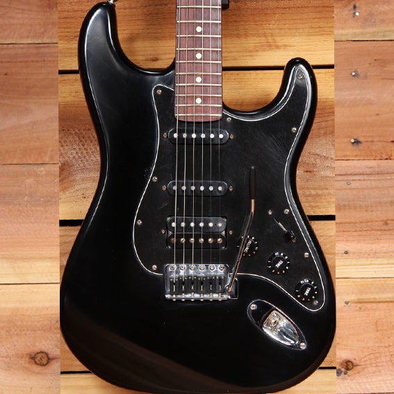 FENDER HIGHWAY ONE 1 STRATOCASTER HSS USA AMERICAN BLACKOUT STEALTH STRAT 74861