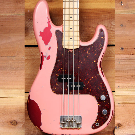 Fender Heavy RELIC 2010 American Special PRECISION BASS Shell Pink! Two-Tone USA P-Bass 42862