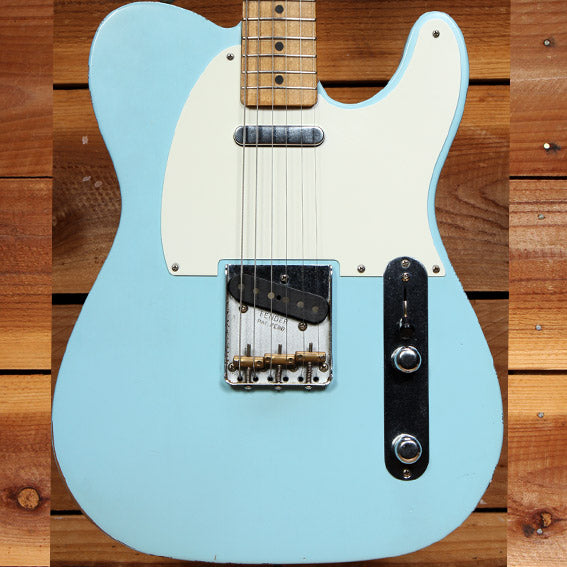 Fender Vintera Road Worn 50s Telecaster 2021 Sonic Blue Relic Guitar 88640