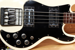 PEAVEY T-40 Vintage 1983 USA Bass White w/ Rosewood Board + OHSC & Manual 21849