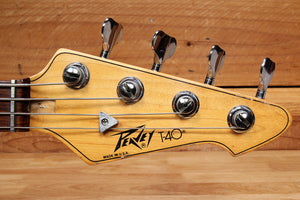 PEAVEY T-40 Vintage 1983 USA Bass White w/ Rosewood Board + OHSC & Manual 21849