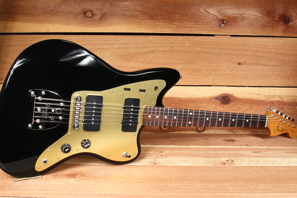 FENDER CLASSIC PLAYER JAZZMASTER Offset BLACK/GOLD CLEAN! 58 62 Replica 22731