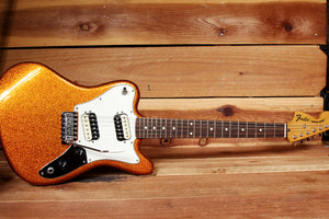 FENDER PAWN SHOP SUPER-SONIC Clean! 2012 Orange Flake Offset Guitar + case 02379