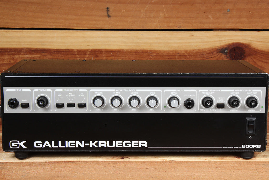 800rb GALLIEN-KRUEGER GK 800RB BASS AMP HEAD INDUSTRY STANDARD 800 RB AMPLIF ...