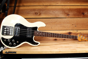 PEAVEY T-40 Vintage 1983 USA Bass White w/ Rosewood Board + OHSC & Manual 21849