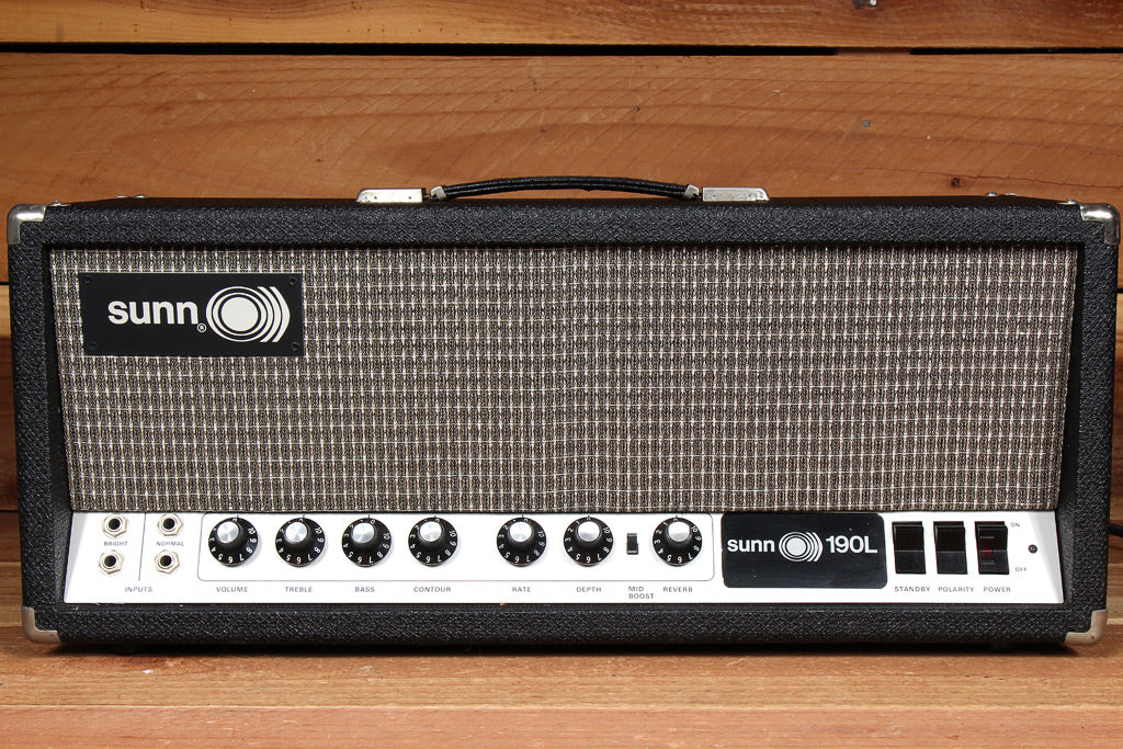 SUNN 190L BASS GUITAR O))) Vibrato Reverb! Vintage 60s Tube amp Head FREE Ship! 101119