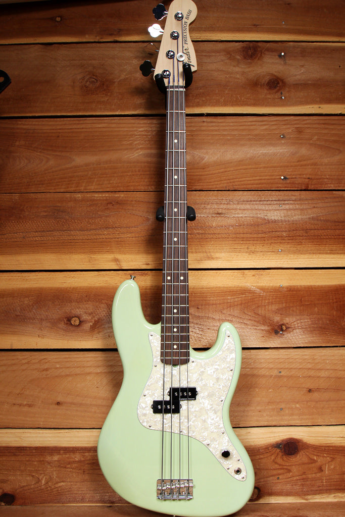 FENDER MARK HOPPUS BASS 2015 re-issue Jazz Precision 8 lbs 10 oz! Seafoam 31719