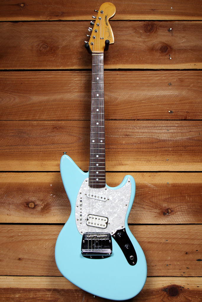 FENDER JAG-STANG Kurt Cobain Offset JagStang Clean! +OHSC Sonic Blue Japan 54339