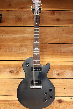 Gibson 2014 Les Paul Melody Maker Dual P90 Worn Nitro Black Satin