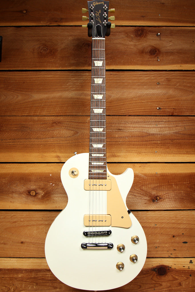 Gibson Les Paul 60s Tribute RARE Alpine White! w/ P90s Satin Relic + HSC 00675