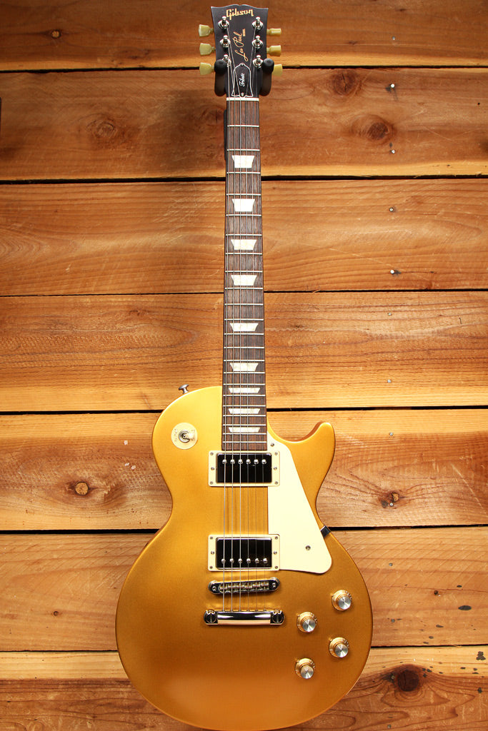 GIBSON 2018 LES PAUL 60s TRIBUTE T Goldtop Satin USA Clean! Gold Top 12695