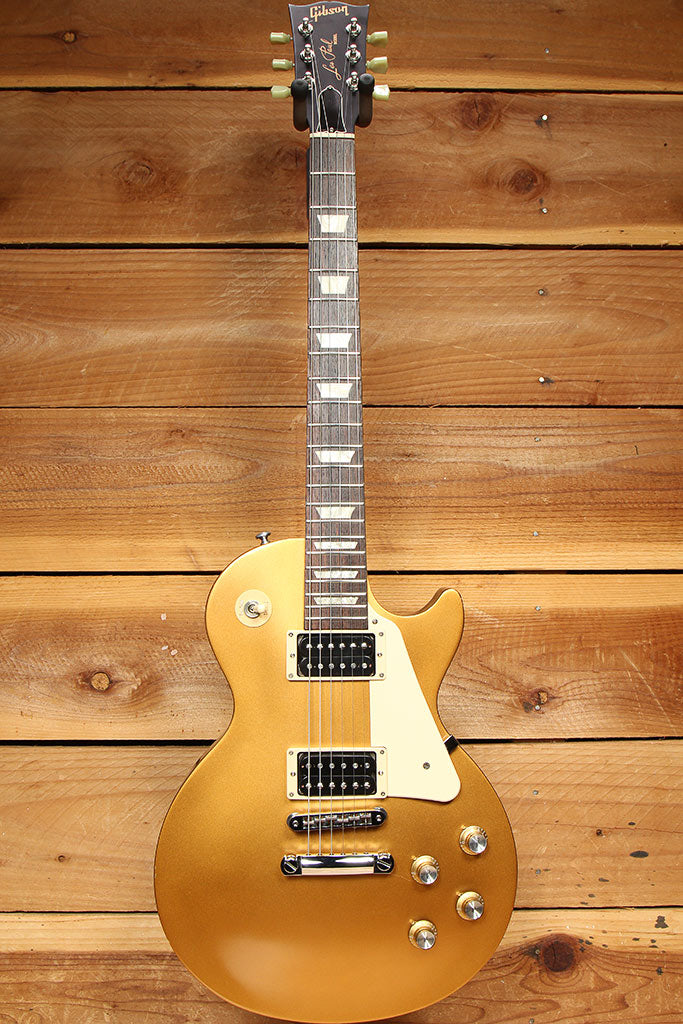 GIBSON 2016 LES PAUL 60s TRIBUTE T Goldtop Satin Gold Top 490/498 PU +Bag 31523