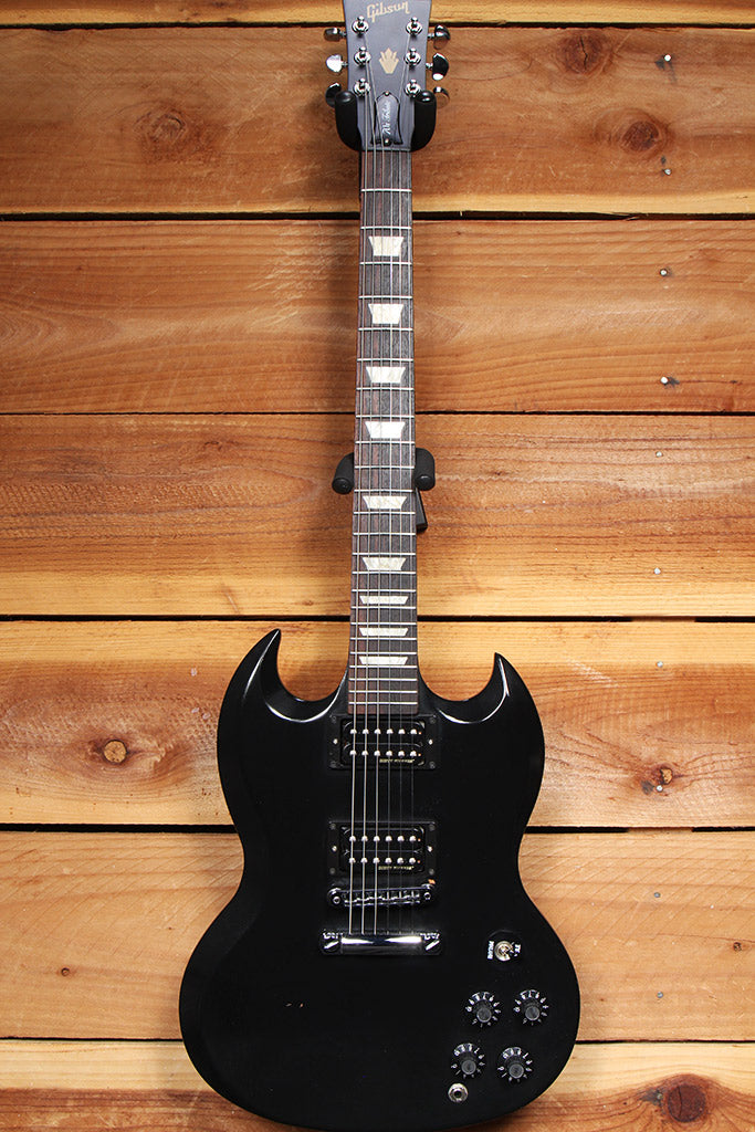 GIBSON SG SPECIAL 70s TRIBUTE T SATIN Ebony Dirty Fingers PU Killer! 30316