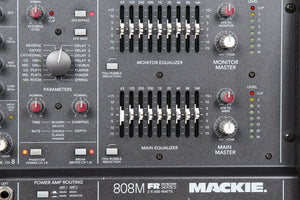 MACKIE 808M 1200W Powered PA Mixer Board -- Very Clean! 808 M 52799