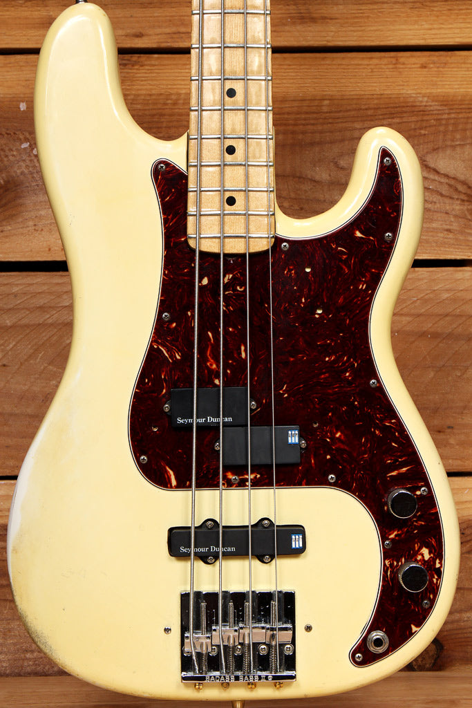 Fender 1977-78 American Precision P-Bass Olympic White Vintage USA Relic 72182