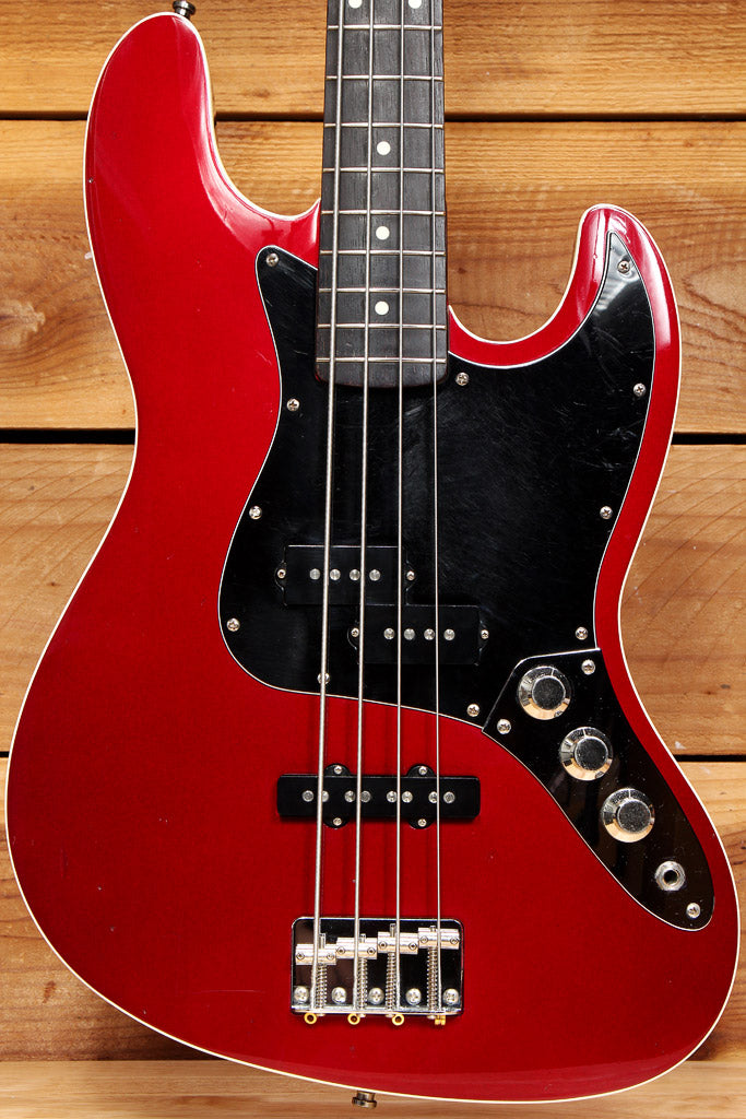 Fender Aerodyne J Jazz Bass Candy Apple Red MIJ w/ Matching