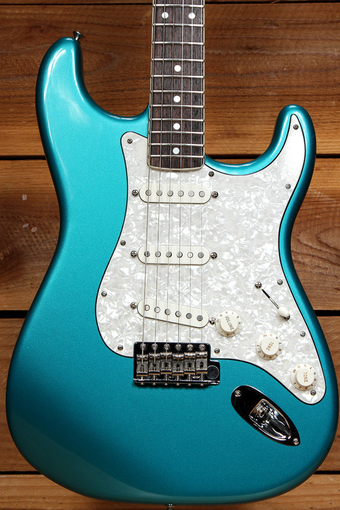 Fender 2008 Eric Johnson Stratocaster Lucerne Aqua Firemist + Case & Candy 04654