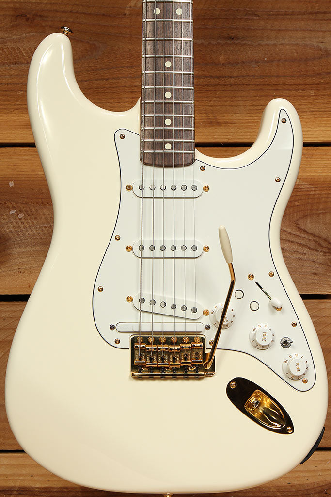 Fender Roland Ready GC-1 Stratocaster White/Gold 13-Pin MIDI Pickup Strat 00011