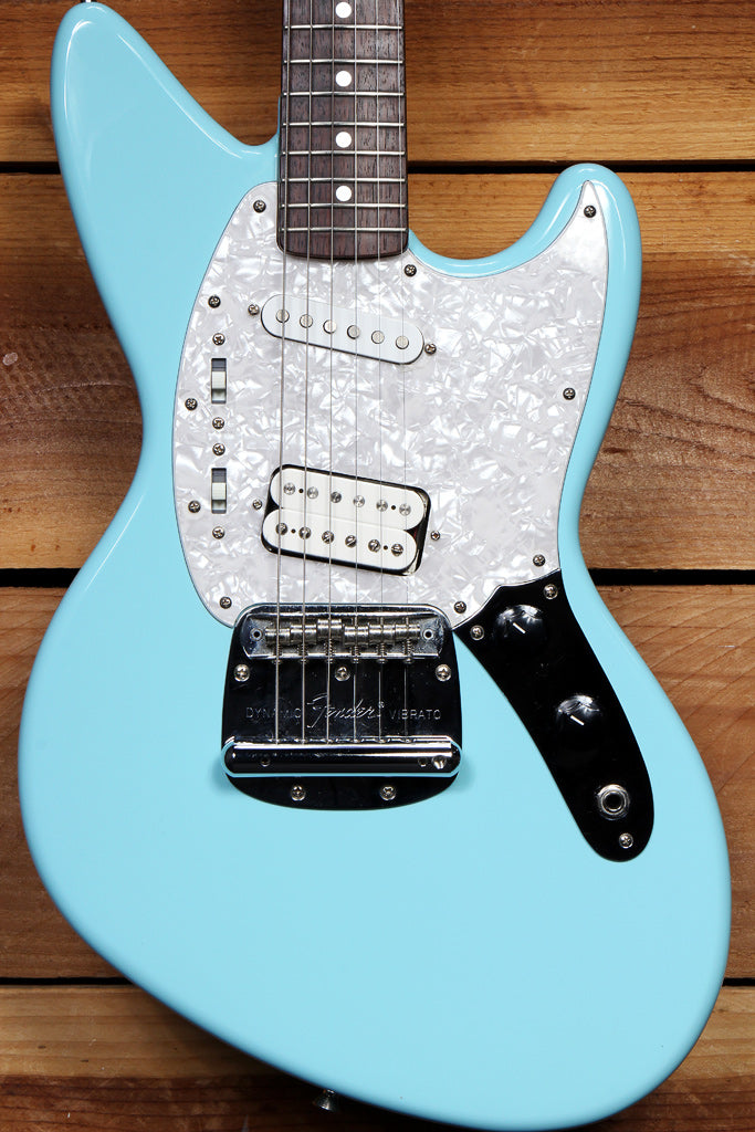 FENDER JAG-STANG Kurt Cobain Offset JagStang Clean! +OHSC Sonic Blue Japan 54339