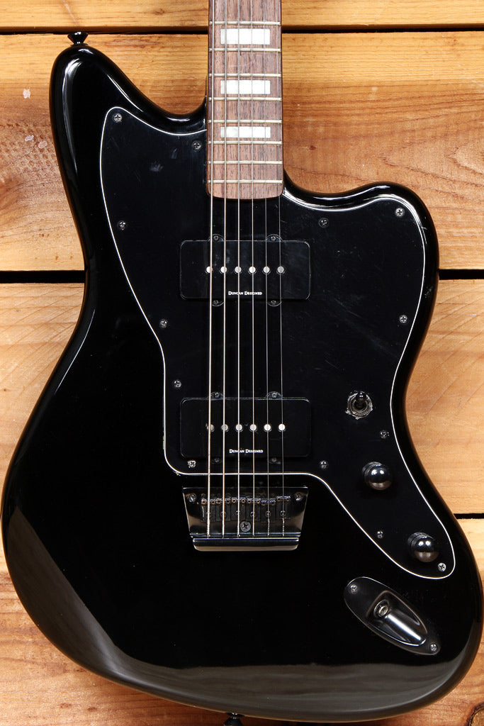 FENDER SQUIER JAZZMASTER Vintage Modified BARITONE Guitar Black