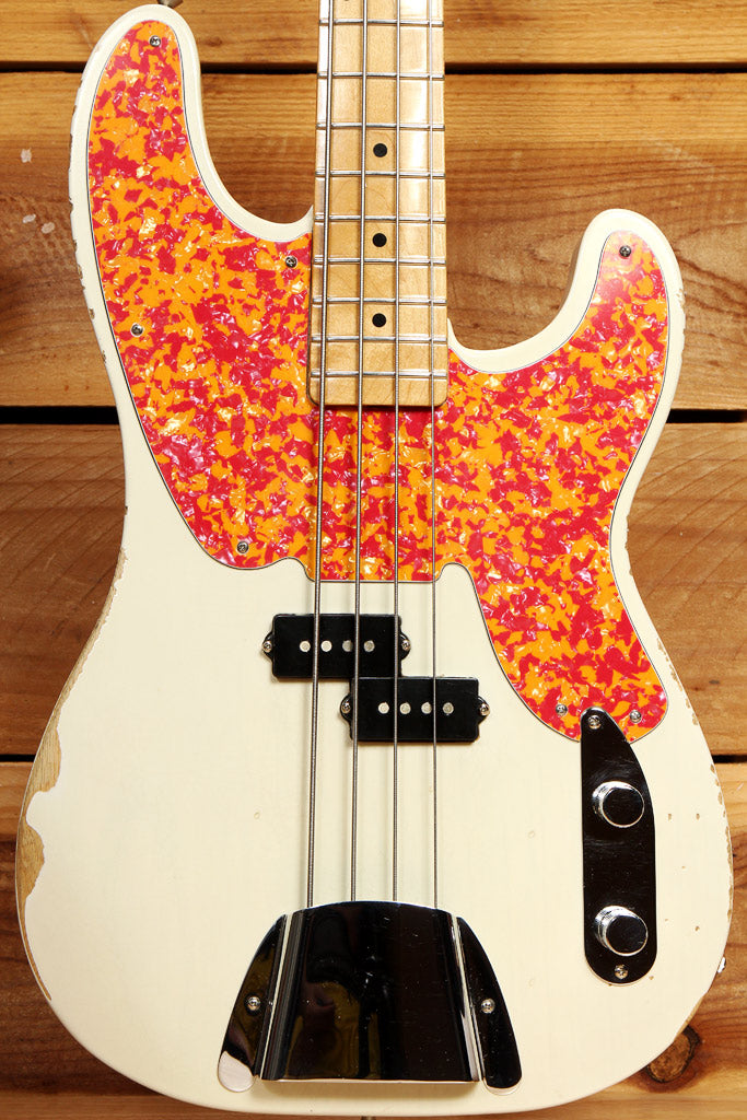 Fender Mike Dirnt Precision Bass® Fender Mike Dirnt Road Worn Precision Bass Guitar White