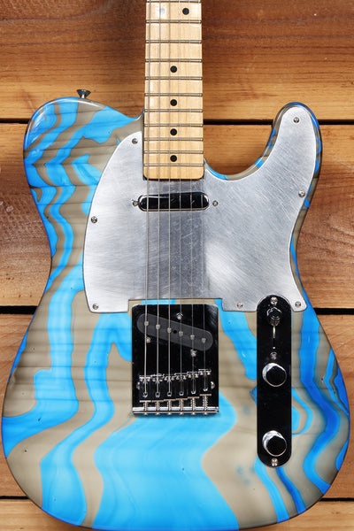 FENDER 2013 TELECASTER Rare BLUE SWIRL Bowling Ball Marble MIM
