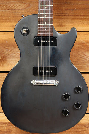 Gibson 2014 Les Paul Melody Maker Dual P90 Worn Nitro Black Satin