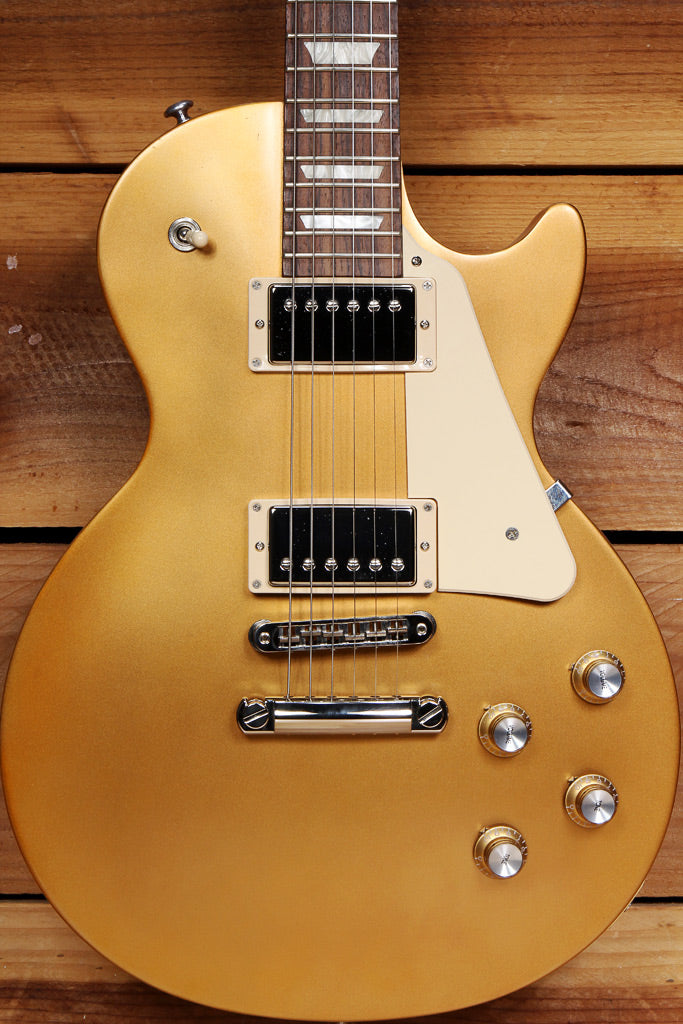 ギター Gibson les paul tribute 2017 gold top Platinum Gibson Custom M2M 1957 Les Paul Goldtop Reissue