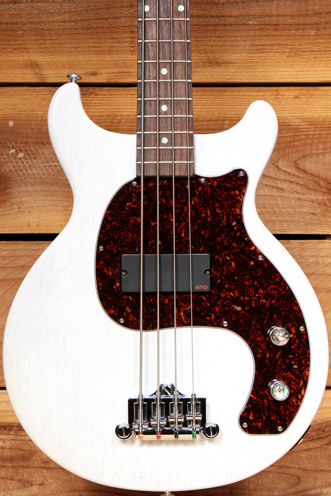 GIBSON 2019 LES PAUL JUNIOR BASS TRIBUTE DC Worn White Short Scale