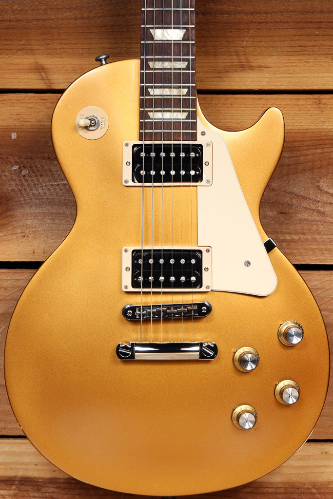 GIBSON 2016 LES PAUL 50s TRIBUTE T Goldtop Satin Gold Top + Bag 490/498 PU 03273