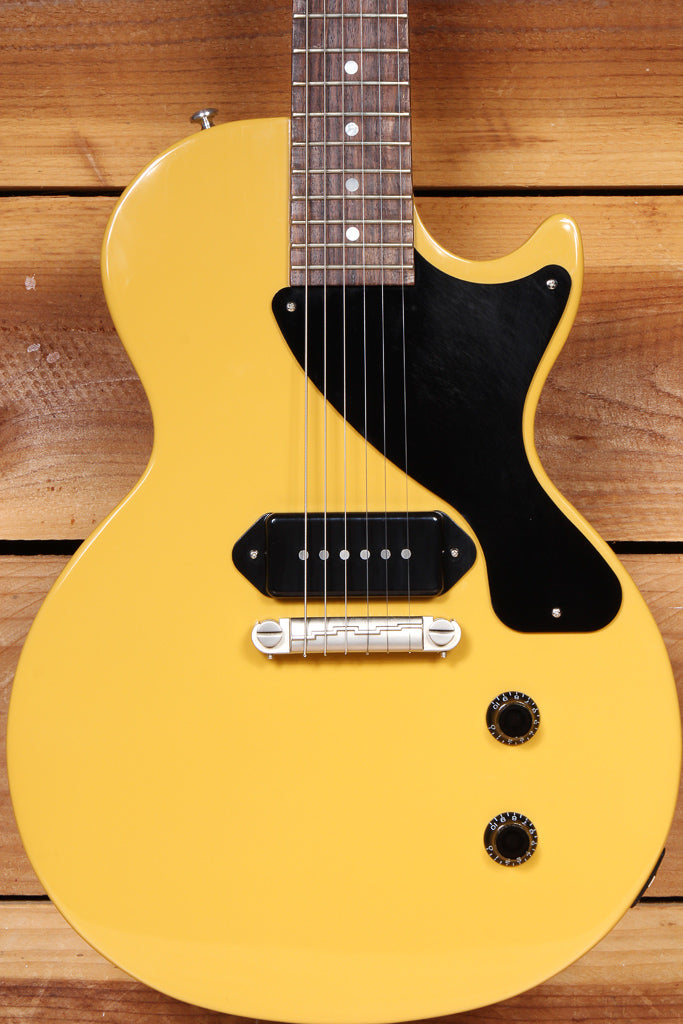 GIBSON 2015 LES PAUL JUNIOR P90 Rare TV Yellow Jr! +OHSC Auto Tuners Clean 58333