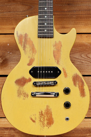 Gibson 2004 Les Paul Melody Maker Faded Nitro TV Yellow! Real Relic p90 Jr 54588