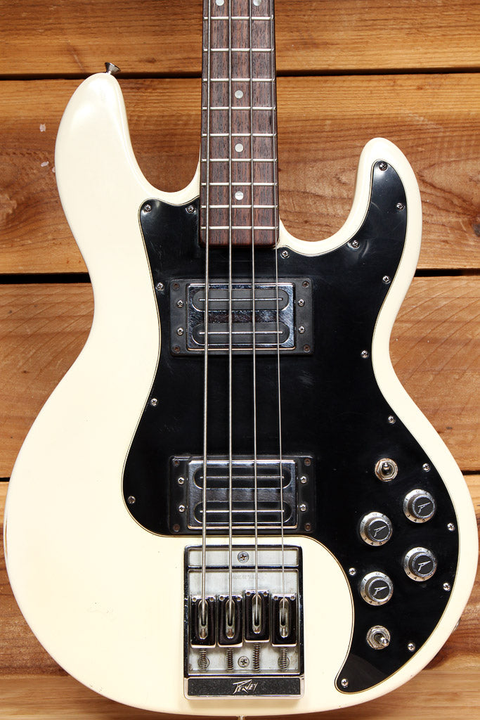 【名機】PEAVEY T-40 / USA製 / ヴィンテージベース PEAVEY T-40 Vintage 1983 USA Bass White w/ Rosewood Board + OHSC