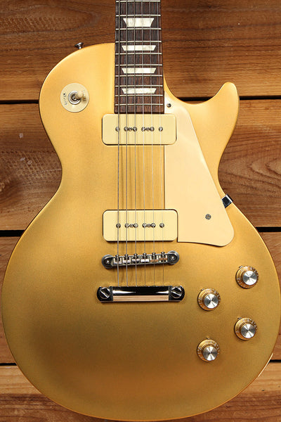 ギター Gibson lespaul tribute 60s p90 Gold Top Gibson Les Paul Goldtop relic w/ p90s - YouTube