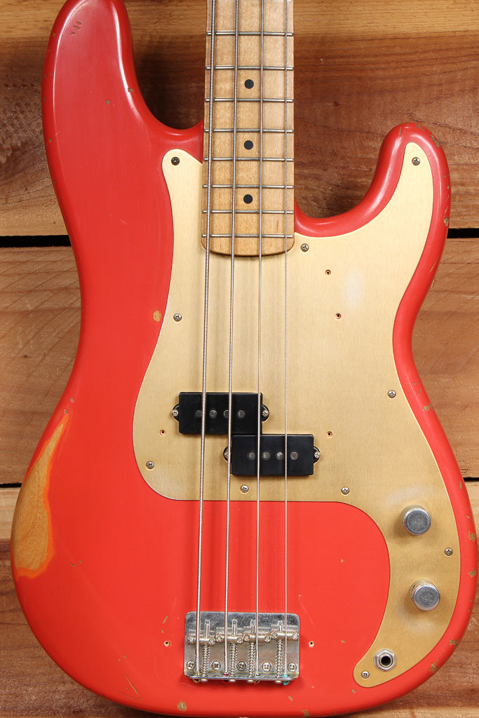 FENDER ROAD WORN 50s PRECISION BASS Fiesta Red 2009 Worn Relic Nice! 30326