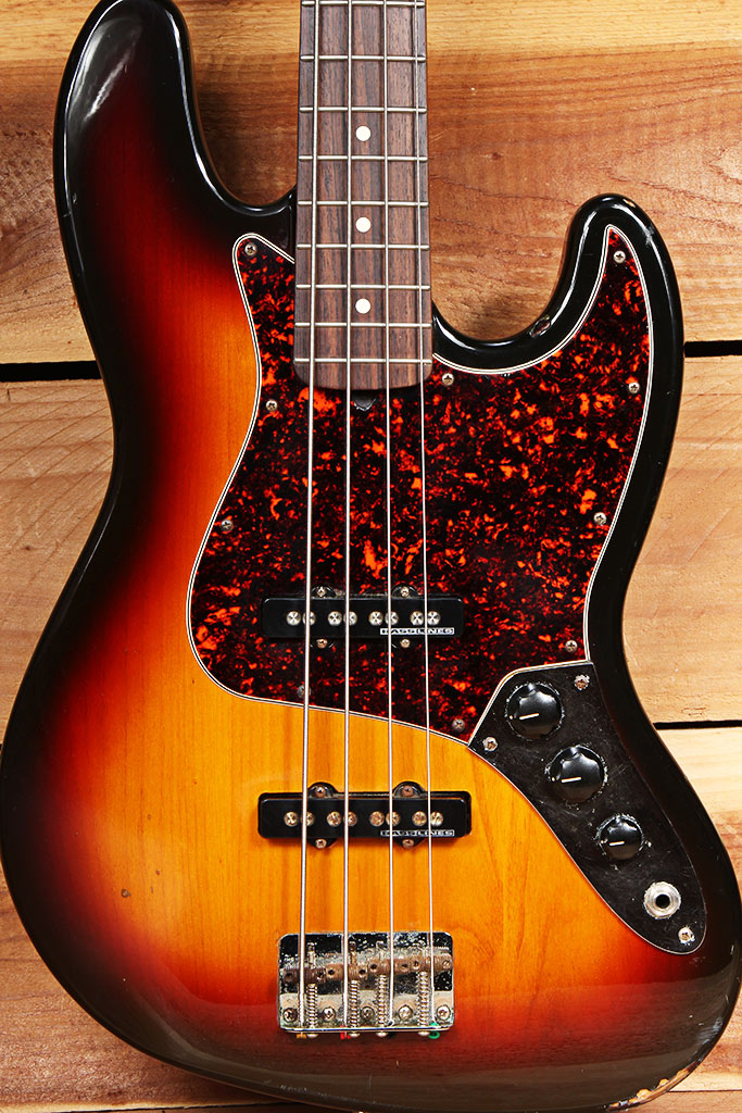 FENDER Classic Series 60s JAZZ BASS Relic Sunburst + OHSC & Duncan Pickups 20244