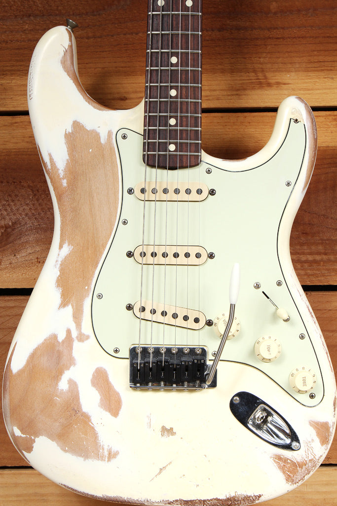 Fender HEAVY Relic CLASSIC SERIES 60s STRATOCASTER Road Worn White Strat 06667