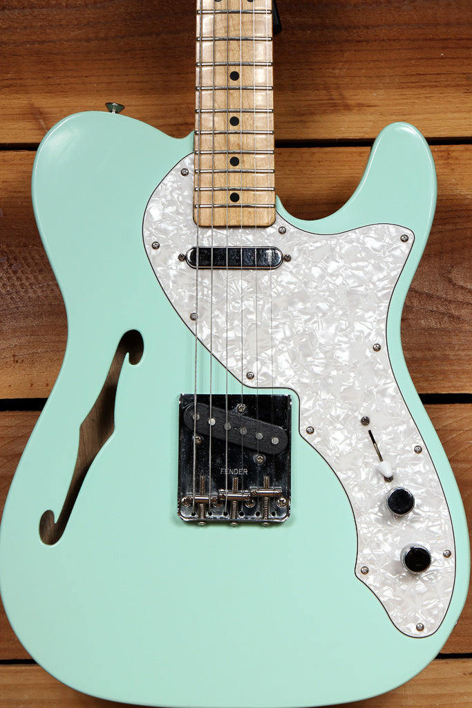 FENDER 69 TELECASTER THINLINE Seafoam Green! Semi-Hollow 6-Pound