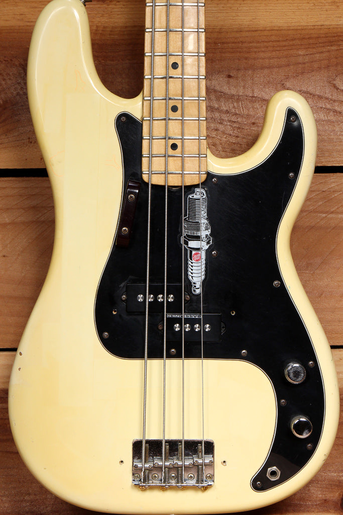 FENDER 1977 USA PRECISION BASS Killer P-Bass Vintage White Relic! 54055