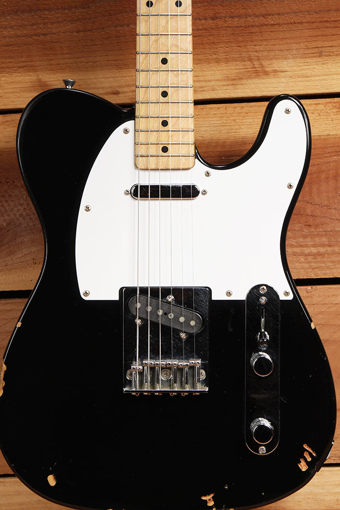FENDER 1993-94 TELECASTER MIJ Toploader Black Tele Relic FENDER 1993-94 TELECASTER MIJ Toploader Black Tele Relic
