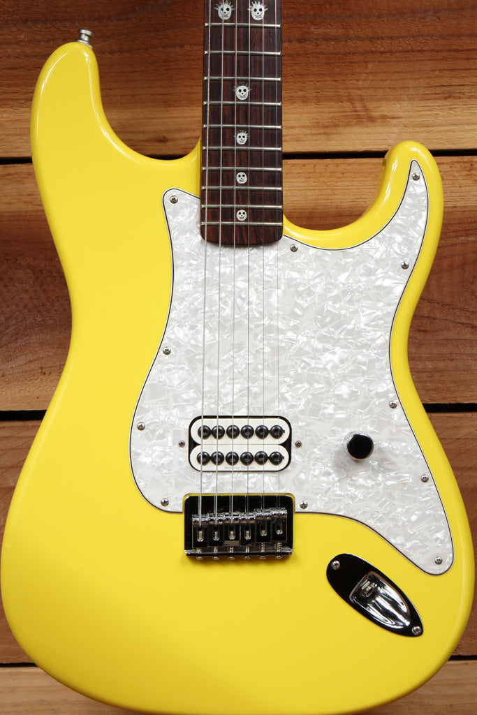 FENDER TOM DELONGE STRATOCASTER Graffiti Yellow 2002 Nice! HARDTAIL STRAT 90331