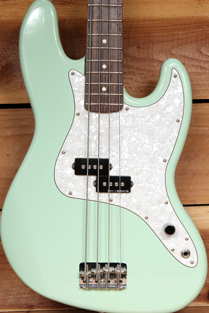 FENDER MARK HOPPUS Seafoam Green JAZZ BASS Early 2001 PRECISION PU + Bag 06377