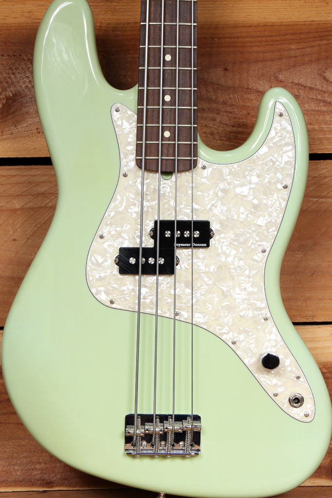 FENDER MARK HOPPUS BASS 2015 re-issue Jazz Precision 8 lbs 10 oz! Seafoam 31719