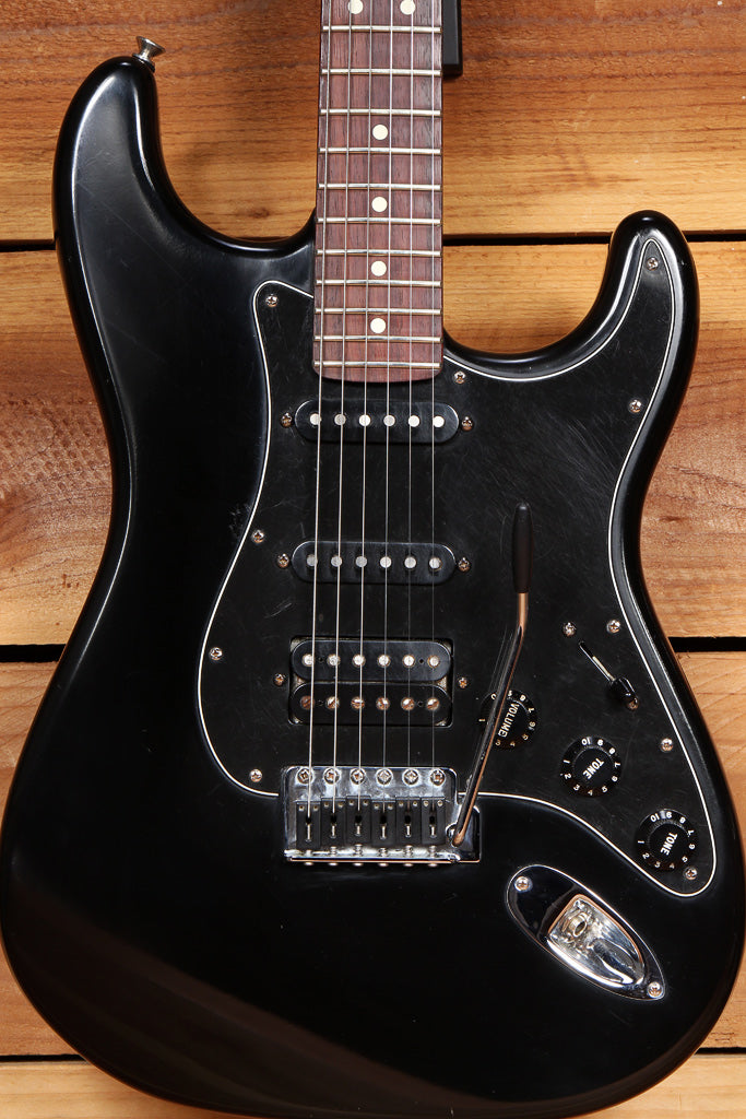 FENDER HIGHWAY ONE 1 STRATOCASTER HSS USA AMERICAN BLACKOUT STEALTH STRAT 74861