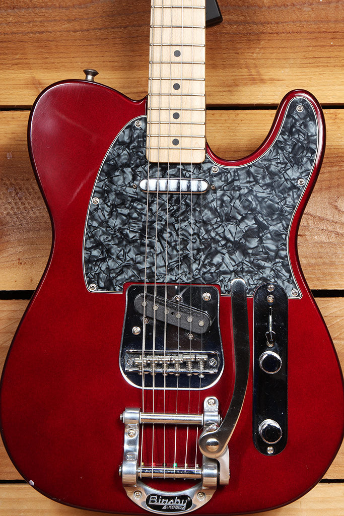 FENDER MIM TELECASTER BIGSBY Tremolo! Roller Nut Locking Sperzels Wine Red 70511