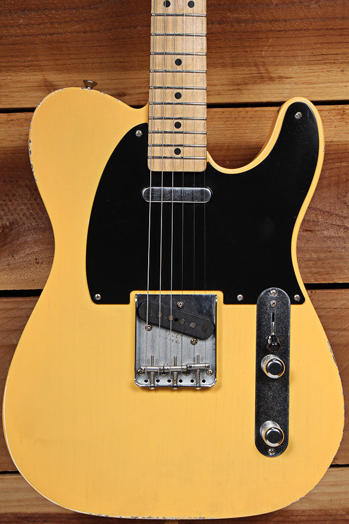 FENDER 2017 ROAD WORN 50s TELECASTER RARE TV Yellow Mild Relic + Bag/Tags 33359