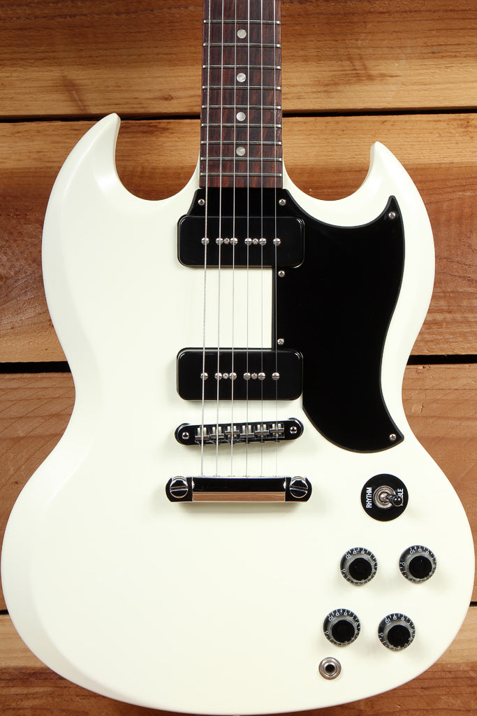 GIBSON SG SPECIAL 60s TRIBUTE Ltd Run 2011 Dual P90 PU Satin Worn White 10434