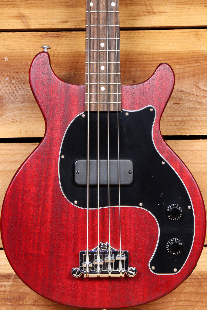 GIBSON 2019 LES PAUL JUNIOR BASS TRIBUTE DC Worn Cherry GIBSON 2019 LES PAUL JUNIOR BASS TRIBUTE DC Worn Cherry
